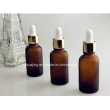 5ml Amber Frost Frozen Oil Glass Dropper Bottles